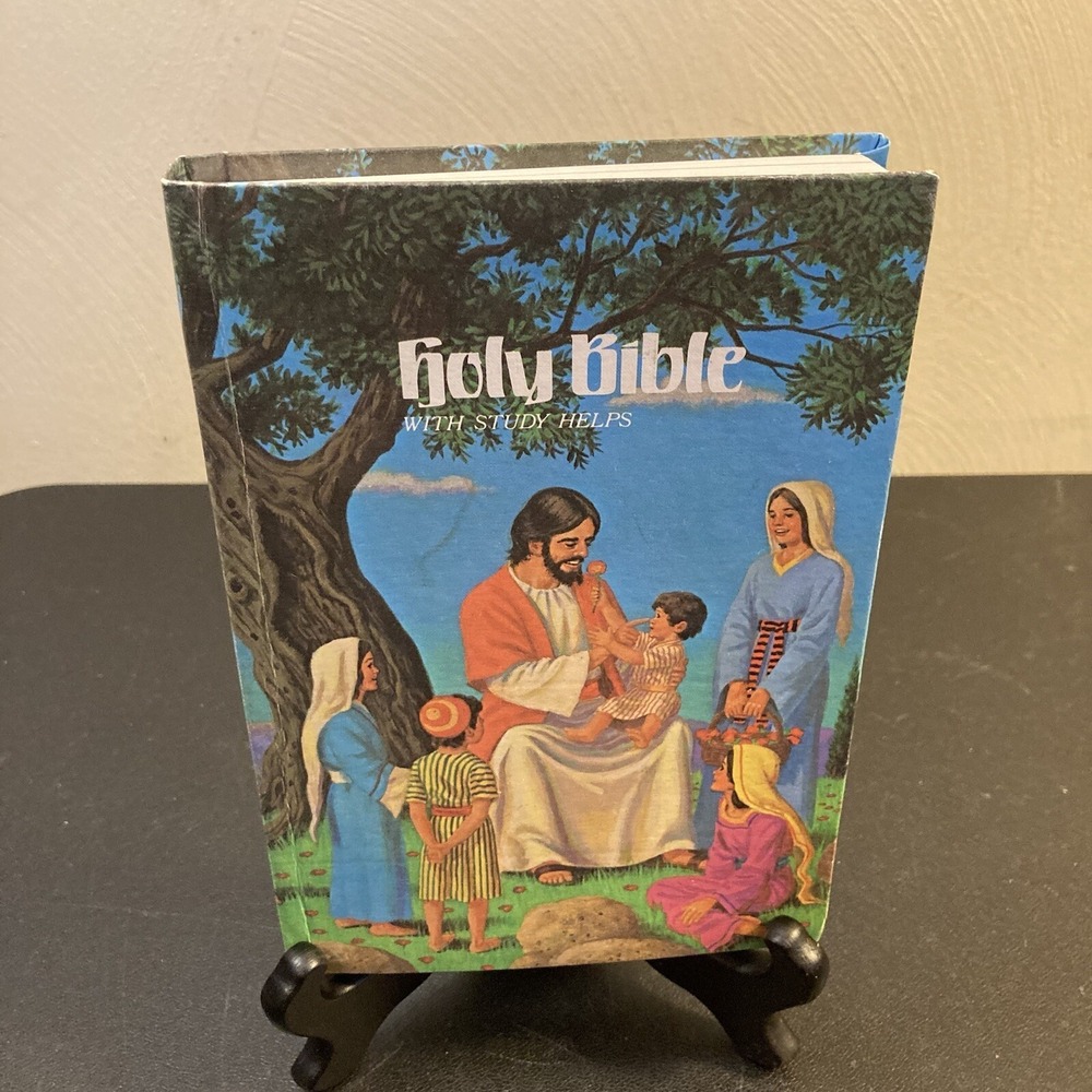 Holy Bible Presentation Edition Study Helps KJV Red Letter Jesus Art HC Crusade